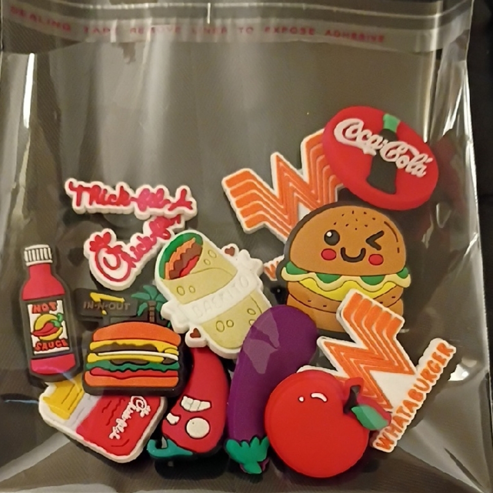 Fast Food Themed Shoe Charms